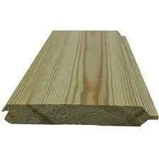Tongue-And-Groove V-Joint Cladding – 125Mm × 22Mm × 2.1M, Treated White Deal 1