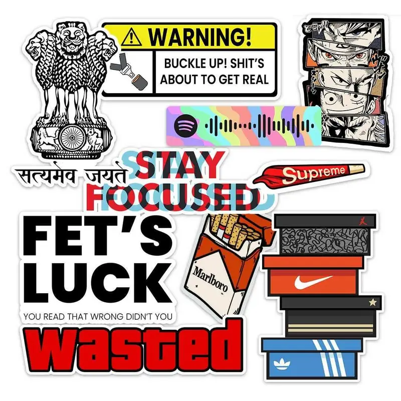 Top-Rated 10-Piece Holographic Sticker Bundle 1