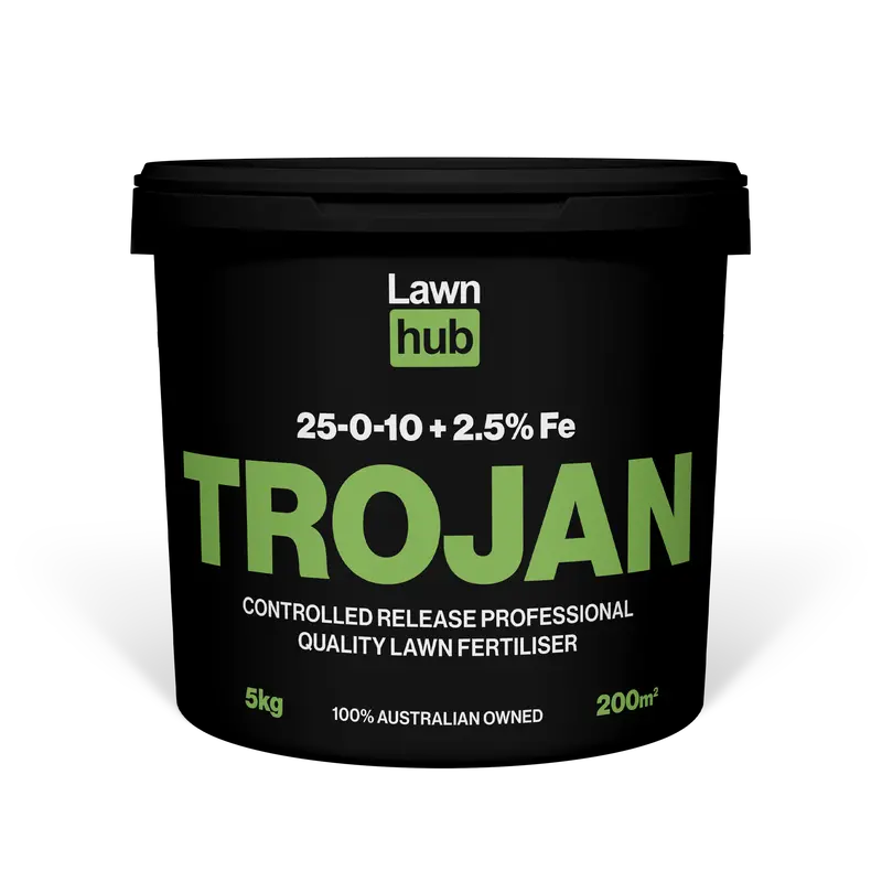 Trojan Premium Lawn Fertiliser – 25:0:10 Npk + 2.5% Iron – 5Kg Bag 1