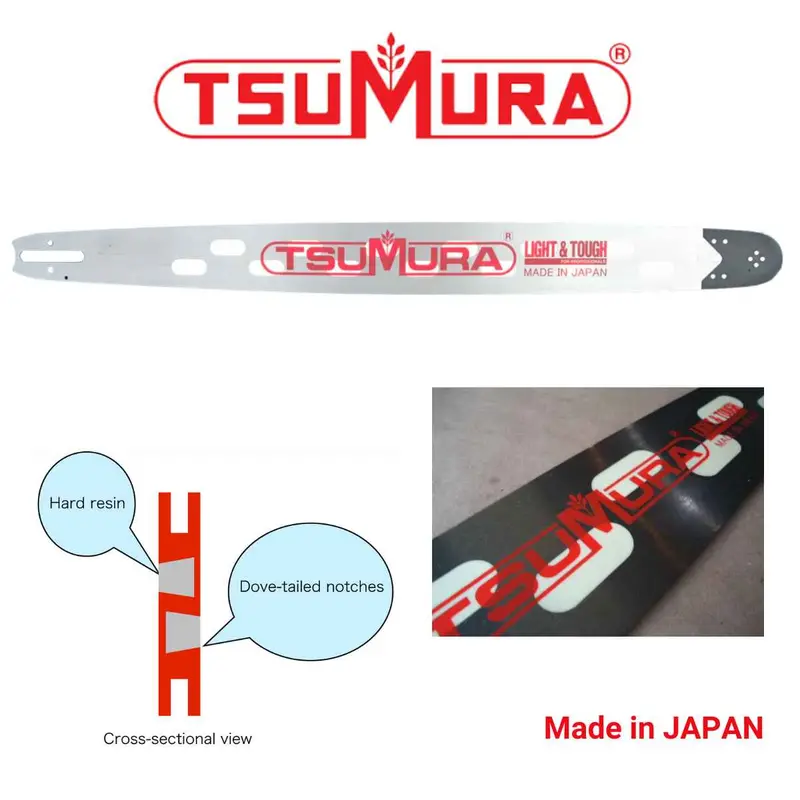 Tsumura Light-Duty Bar & Chain Kit – D025 Model, Stihl-Compatible, 3/8" Pitch 1