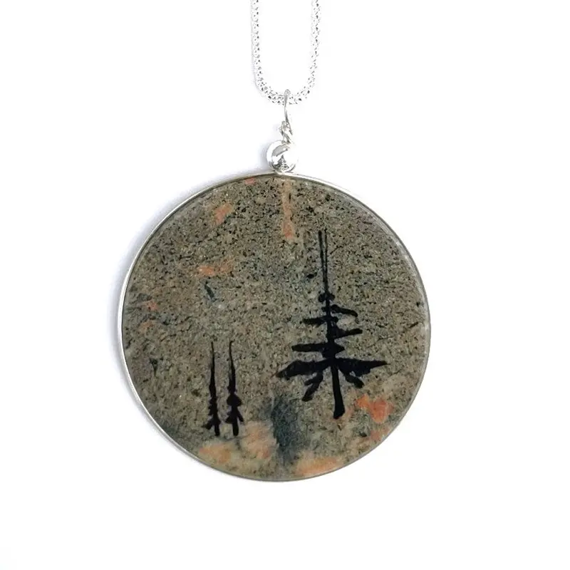 Two-Large Northern Scene Pendants Set 1