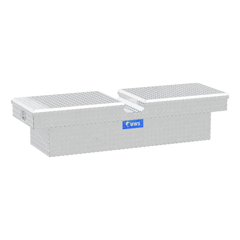 Uws Tb-63 Gull-Wing Crossover Truck Toolbox – Bright Aluminum, 63-Gallon Capacity (Ltl Shipping Required) 1