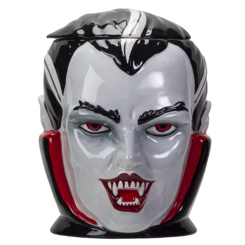 Vampire-Themed Cookie Jar – Gothic Ceramic Storage (6-Pack) 1