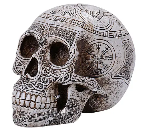 Viking-Themed Skull Decorative Piece – Pack Of 8 1