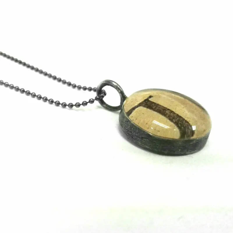 Vintage-Inspired Letter Charm Pendant 1
