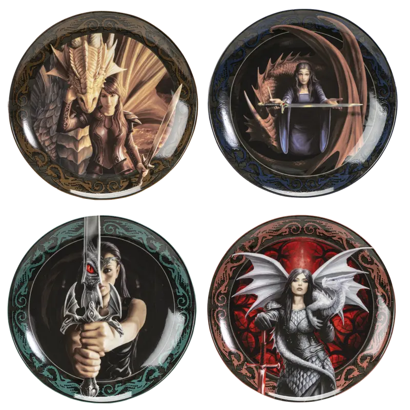 Warrior Maiden Dessert Plate Set (4-Piece, Pack Of 12) 1