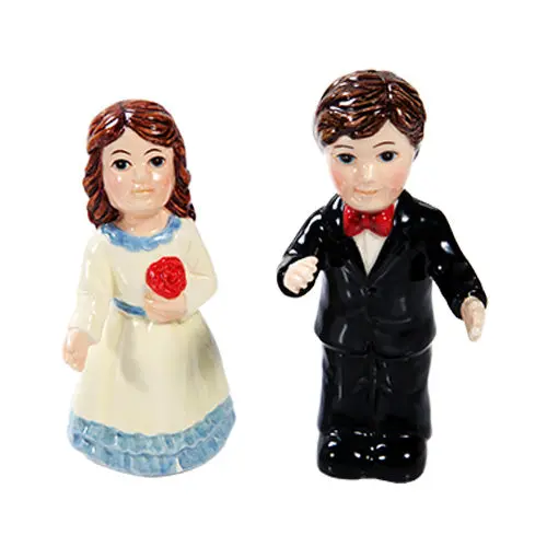 Wedding-Themed Salt And Pepper Set – Bride & Groom Design, Pack Of 36 (Min. Order: 4) 1