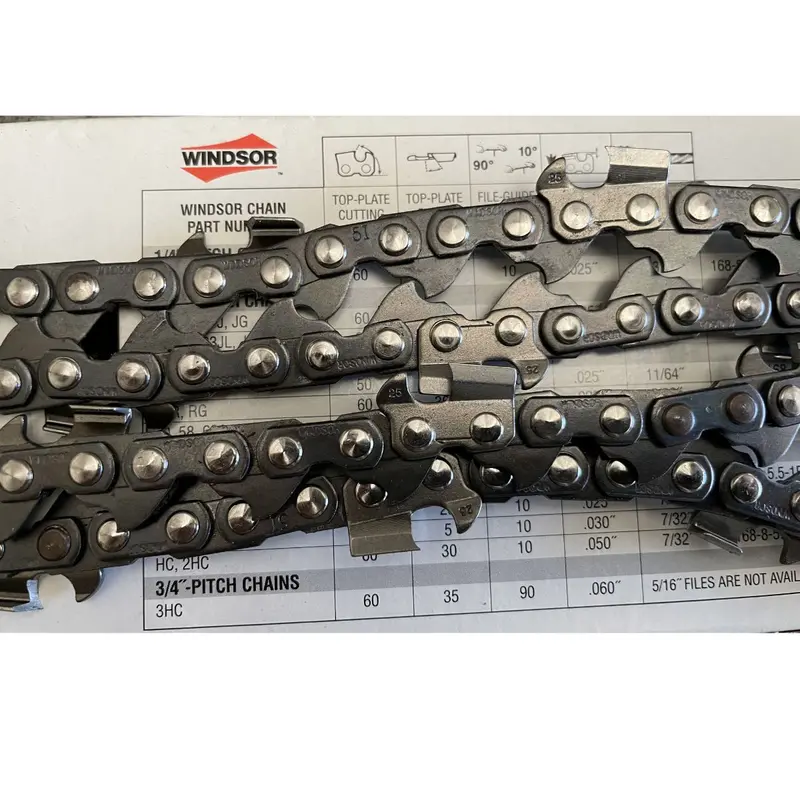 Windsor Usa Skip-Tooth Chainsaw Chain – 84 Drive Links, 3/8" Pitch, .050" Gauge 1