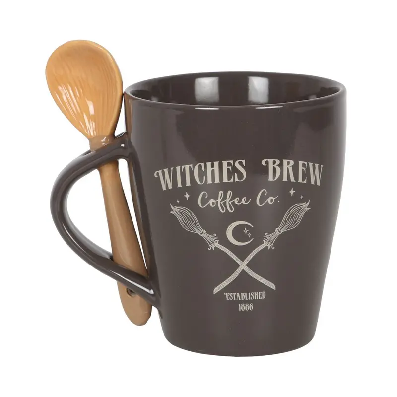Witches’ Brew Coffee Co. Mug And Spoon Set – 24-Pack 1