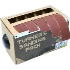 Woodturner'S Multi-Grit Sandpaper Pack (5 Assorted Grits) 1