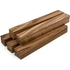 Zebrano Wood Pen Blanks – Exotic Grain Pack Of 5 1