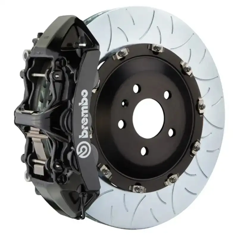 Brembo 11-18 Cayenne Gt Big Brake Kit – Front 6-Piston Calipers, 405X34Mm Slotted Two-Piece Rotors 1
