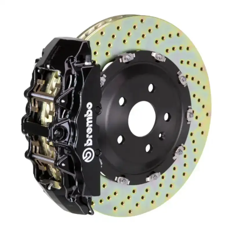 Brembo Gt Big Brake Kit For 2006–2009 Clk63 Amg (W209) – Front, 8-Piston Calipers With Drilled 380X34Mm Two-Piece Rotors 1