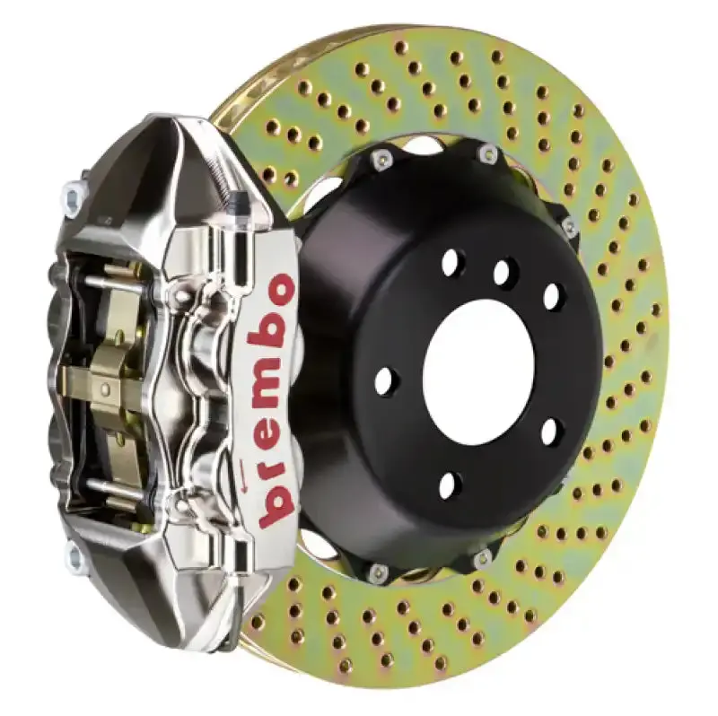 Brembo Gtr Big Brake Kit – Front 365Mm Drilled Two-Piece Rotors With 4-Piston Billet Calipers For Volvo S60 1