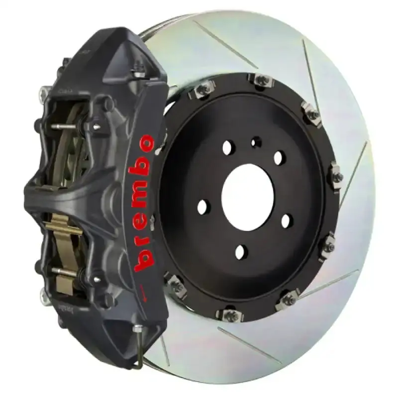 Brembo Gts Big Brake Kit – Front, 6-Piston Calipers, 405×34Mm Two-Piece Slotted Rotors (Black Ha) 1