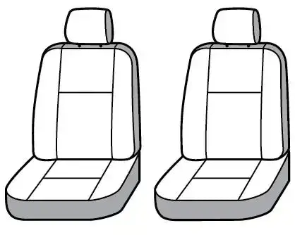 Covercraft Ss2477Pctn Front Bucket Seat Cover – Silver-Dove Pattern 1
