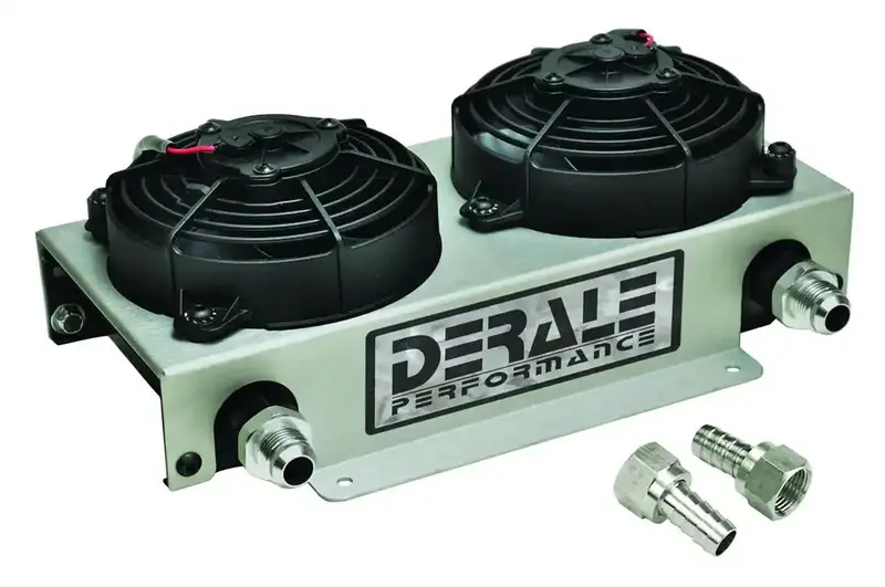 Derale 15845 Electric Oil Cooler Kit With Integrated Fans 1