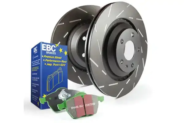 Ebc S2Kf1403 Slotted Brake Rotors – Precision-Cut Slots Reduce Wind Noise 1