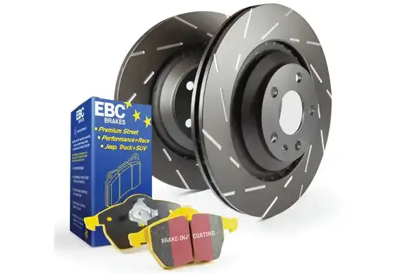 Ebc S9Kf1376 Slotted Brake Rotors – Precision-Cut Narrow Slots Reduce Wind Noise (Front Set) 1