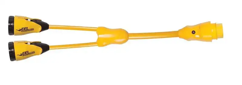 Eel Y Adapter: 50A Male To Dual 30A Female Power Distribution Connector 1