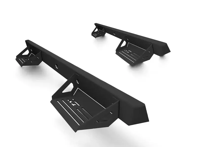 Ici Alumilite Bolt-On Side Steps With Hoop Design And Mounting Hardware (Model 840121412951) 1