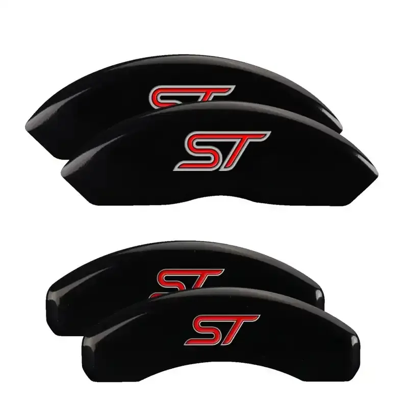 Mgp Engraved Brake Caliper Covers – Front & Rear, Matte Black Finish With Silver Accent 1