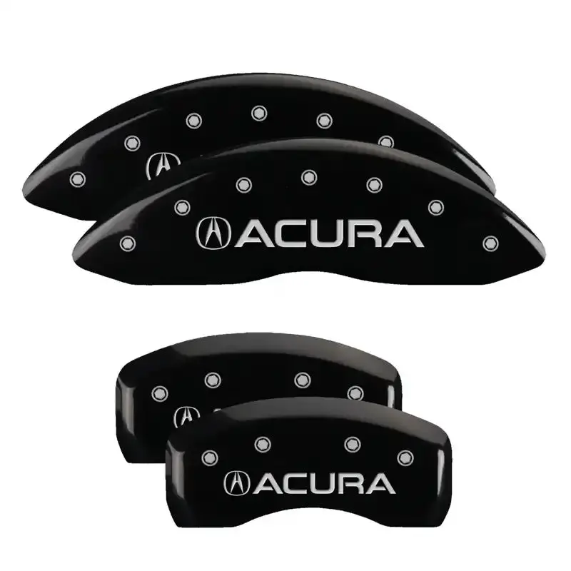 Mgp Engraved Brake Caliper Covers – Front & Rear, V-Tech Black Finish With Silver Accent 1