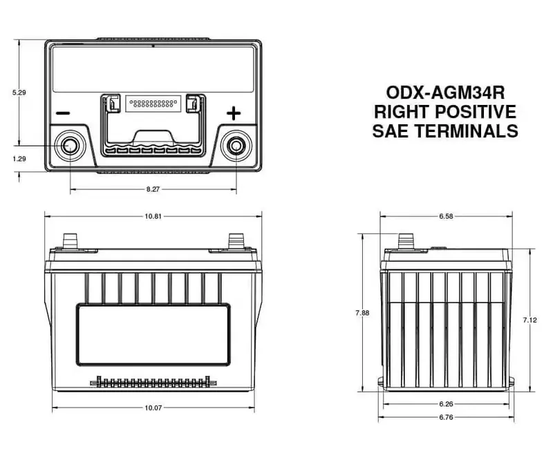 Odyssey 34R-Pc1500 Agm Battery – High-Cranking Power For Heavy-Duty Applications 1