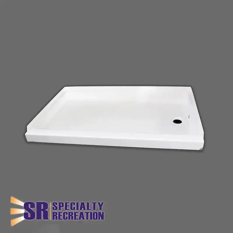 S. Recreation Sp2436Wl White Shower Pan – 24" X 36", Low-Profile, Waterproof Base 1