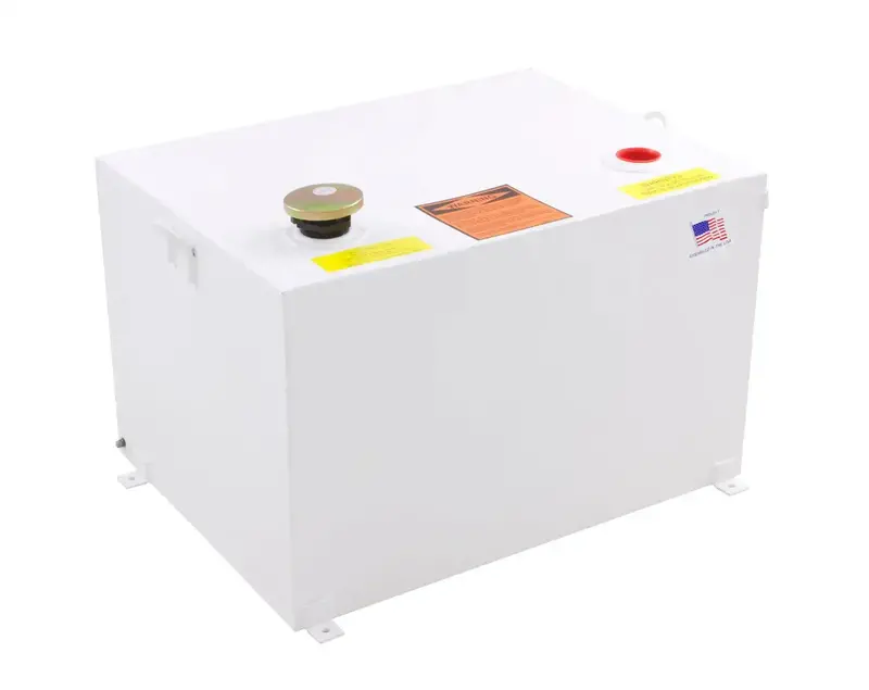 Trailfx 210981S Gloss White Rectangular Steel Storage Box – 98-Gallon Capacity, 54" X 22.5" X 19.25", Lockable Design 1