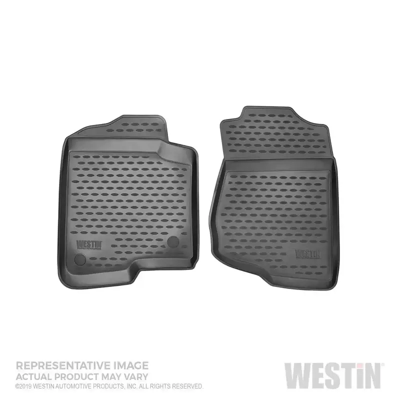 Westin Profile Front Floor Liners – Single-Piece Black Design 1